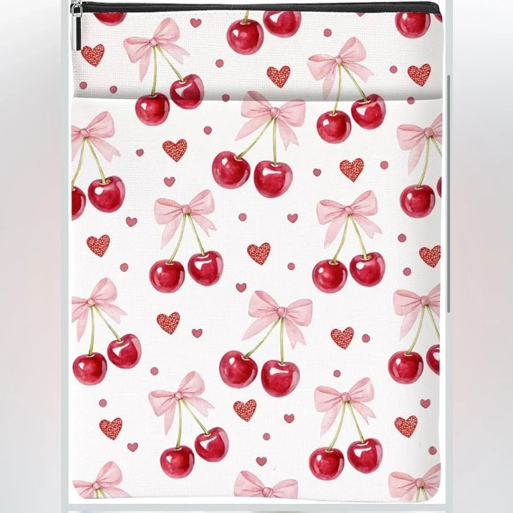 Cherry Bow Pattern Tablet or Book Sleeve
